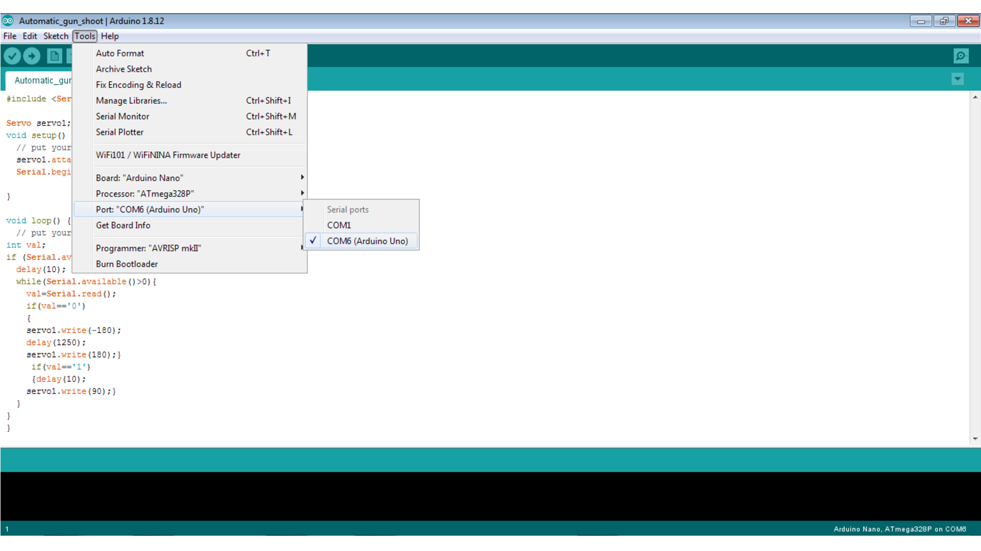 port of arduino