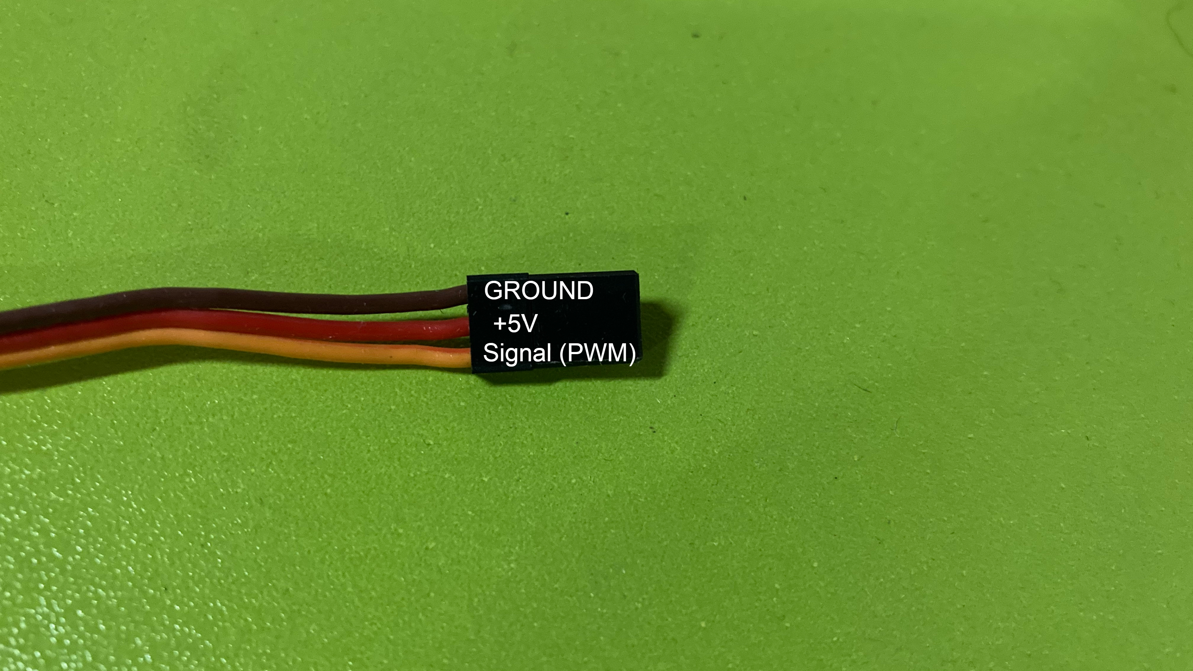 Servo wire description pic