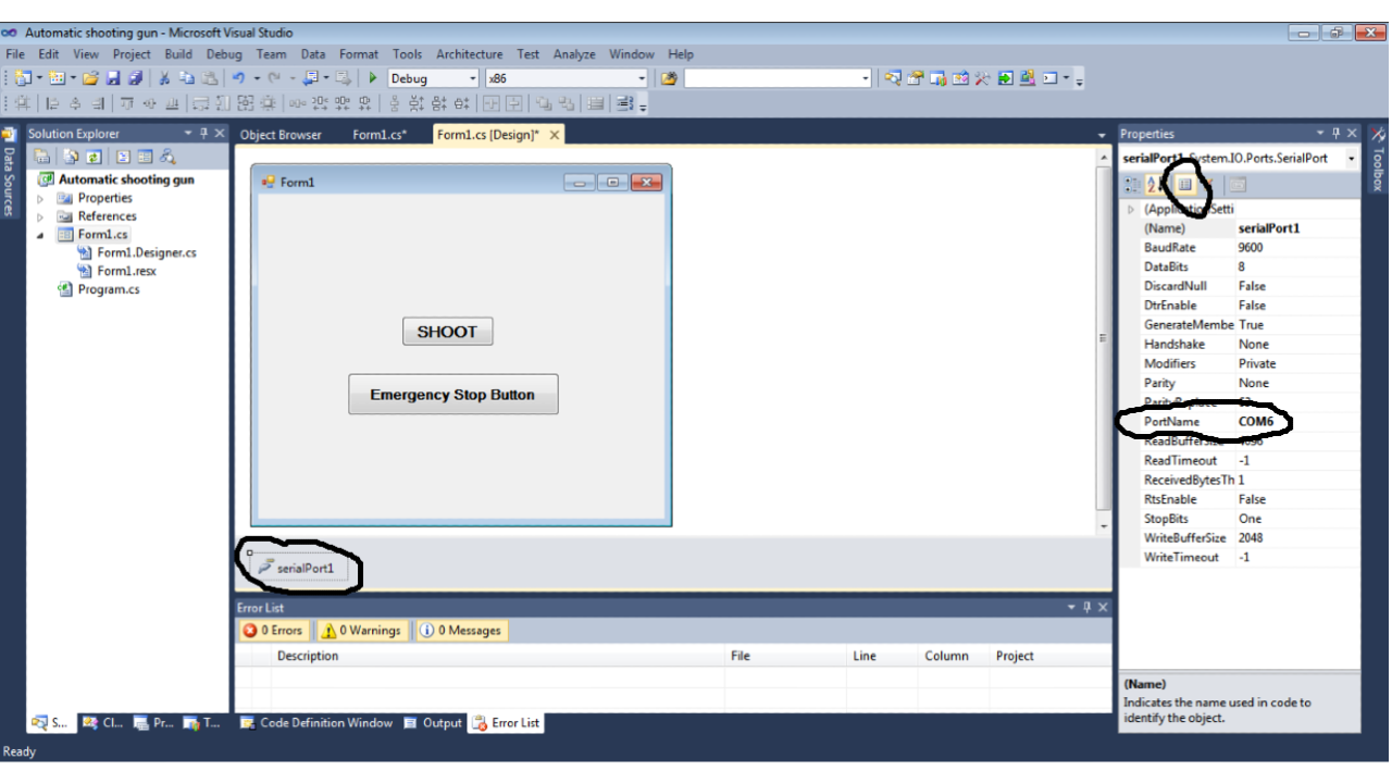 port of visual studio